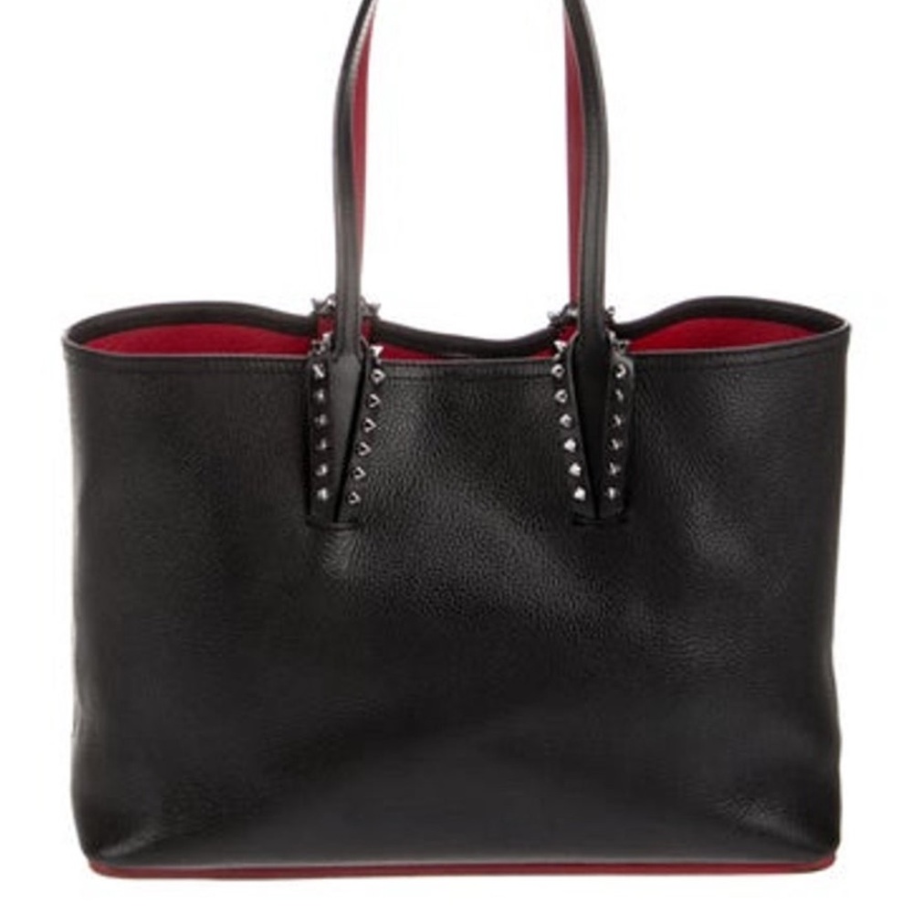 Christian Louboutin black leather tote